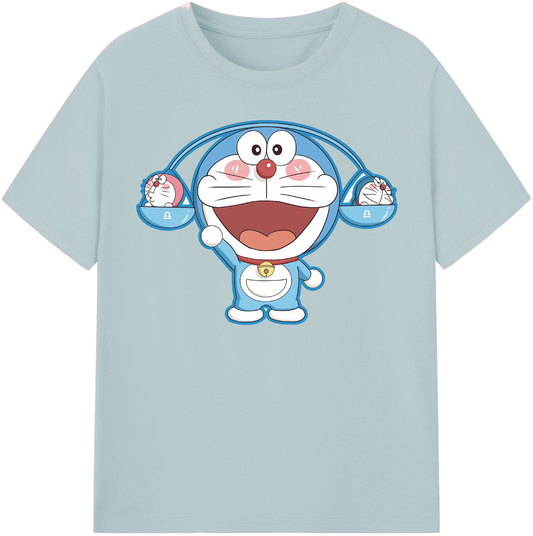 （画像用） ドラえもん Doraemon 綿100％半袖Tシャツ（フロントプリント）